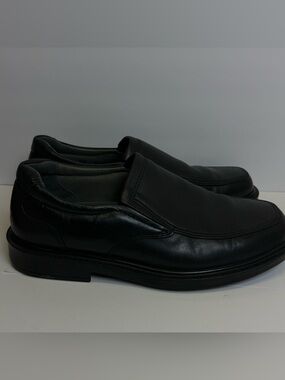 SAS Men's Shoes Diplomat Black Loafer Size 9.5 W Leather Made In The USA 9 1/2